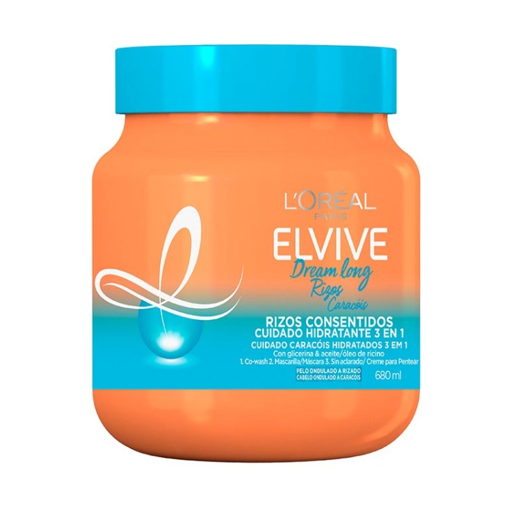 elvive dream long mascarilla para rizos consentidos 680ml