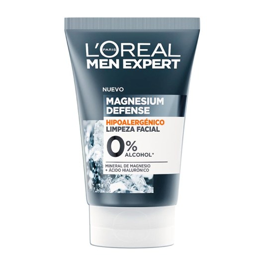 men expert magnesium defense sensitive skin facial cleanser 100ml