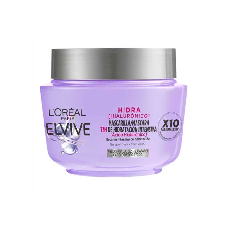 elvive hidra hialuronico mascarilla capilar 72h hidratacion intensiva 300ml