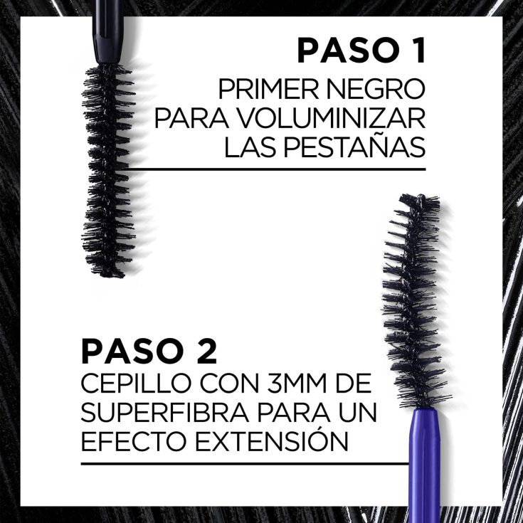 l'oreal pro xxl extension mascara de pestañas doble cepillo