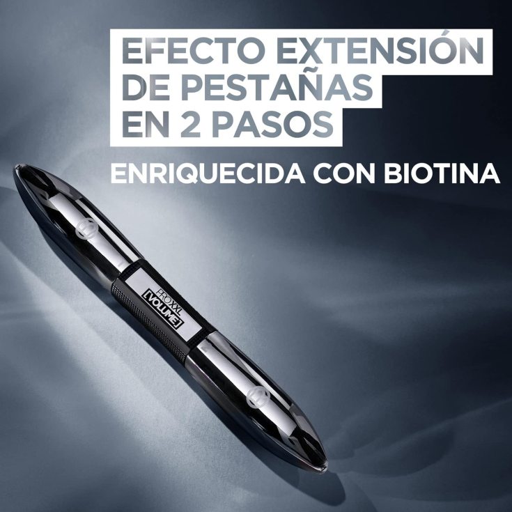 loreal pro xxl volume mascara de pestañas doble cepillo