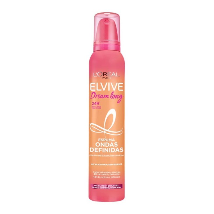 elvive dream long espuma ondas definidas pelo largo y ondulado 200ml