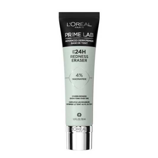 loreal prime lab 24h redness eraser primer