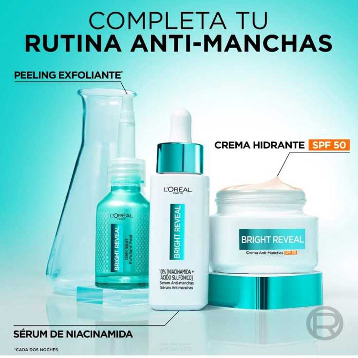 loreal bright reveal crema dia anti-manchas spf50 50ml