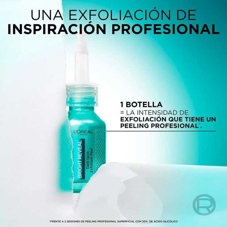 loreal bright reveal peeling exfoliante anti-manchas 25ml