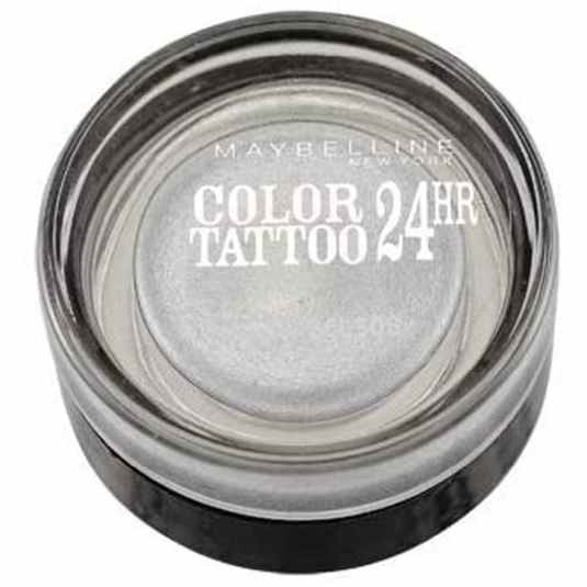 maybelline color tattoo 24h sombra de ojos 050 eternal silver maybelline color tattoo 24h sombra de ojos 050 eternal silver