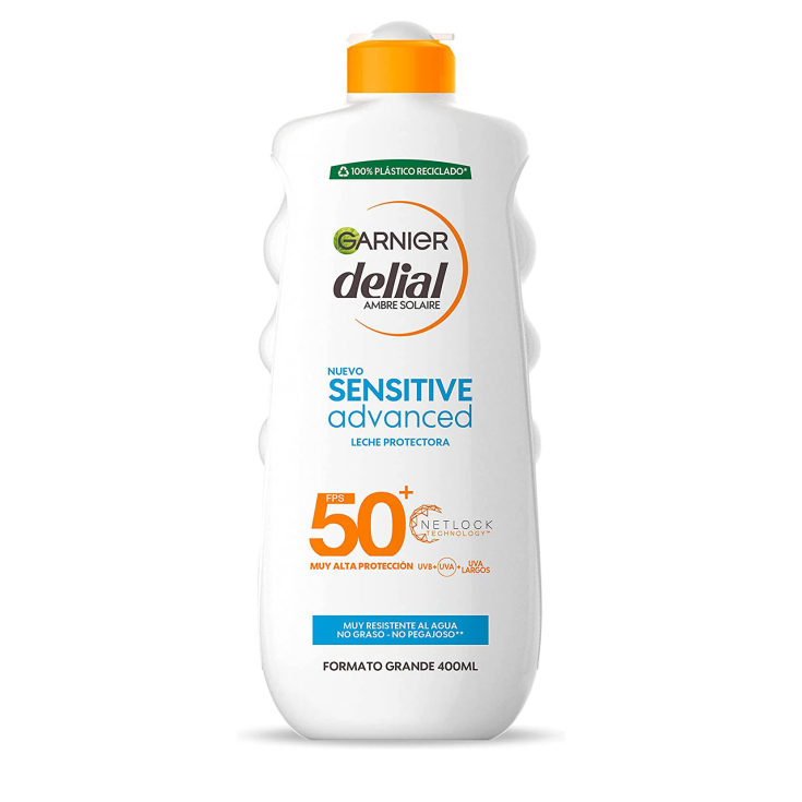 delial sensitive advanced leche protectora solar sfp50+ 400ml