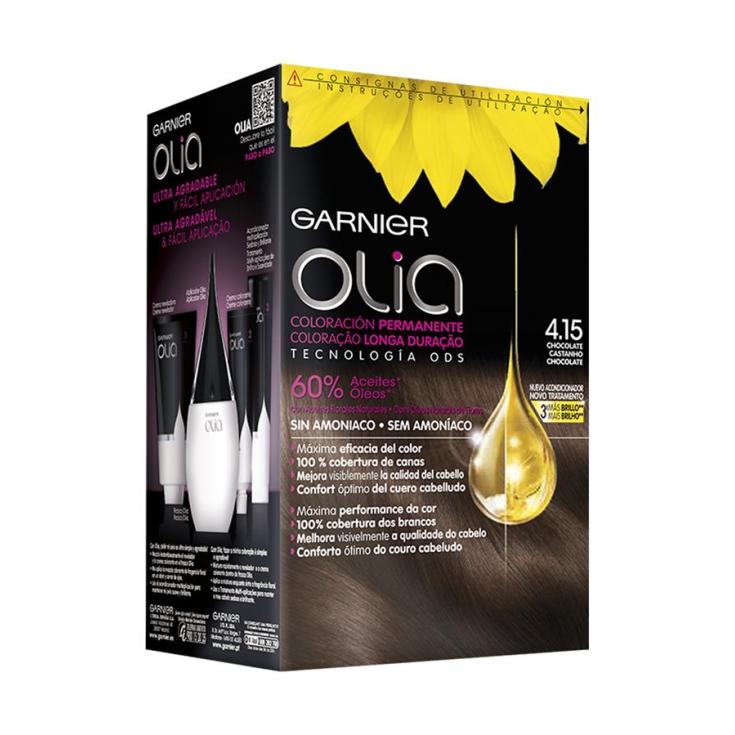 olia tinte coloracion permanente sin amoniaco y con aceites naturales chocolate castaño tiramisu nº 4.15 olia tinte coloracion permanente sin amoniaco y con aceites naturales chocolate castaño tiramisu nº 4.15