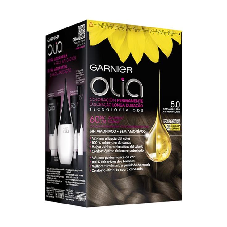 olia tinte coloracion permanente sin amoniaco y con aceites naturales castaño claro nº 5.0 olia tinte coloracion permanente sin amoniaco y con aceites naturales castaño claro nº 5.0