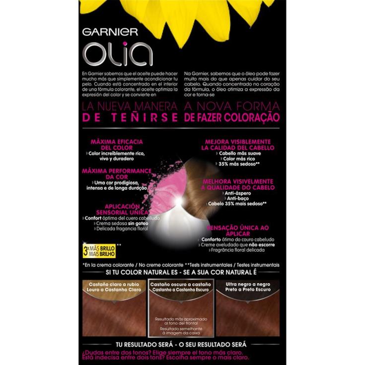 olia tinte coloracion permanente sin amoniaco y con aceites naturales caoba nº 5.5