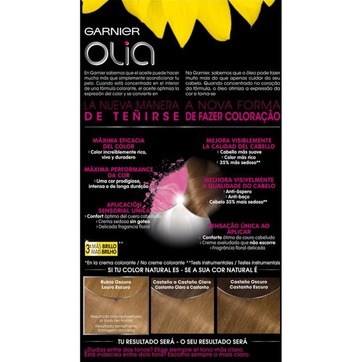 olia tinte coloracion permanente sin amoniaco y con aceites naturales rubio nº 7.0