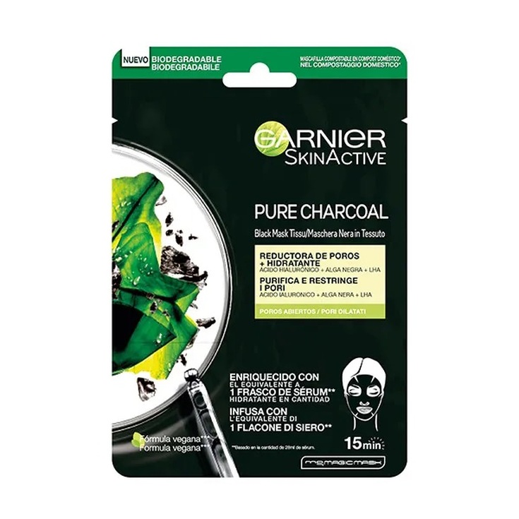 garnier skin active mascarilla facial negra reductora de poros garnier skin active mascarilla facial negra reductora de poros