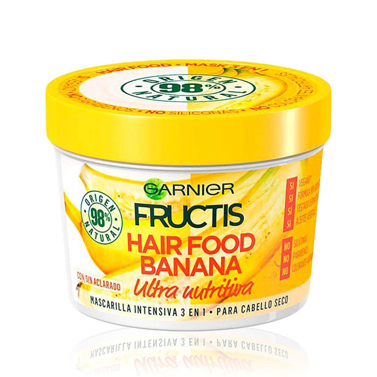 fructis mascarilla 3 en 1 hair food banana 390ml fructis mascarilla 3 en 1 hair food banana 390ml