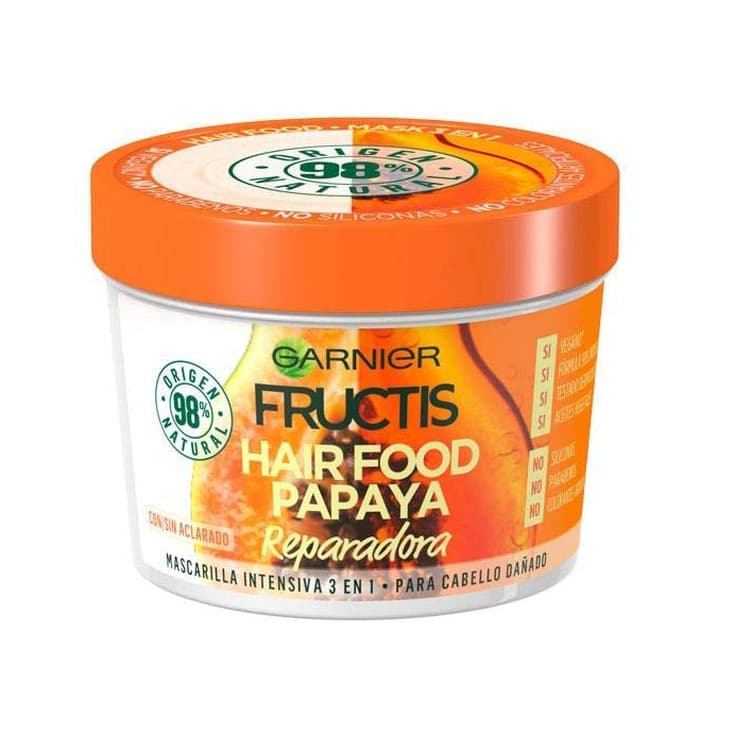 fructis mascarilla 3 en 1 hair food papaya 390ml