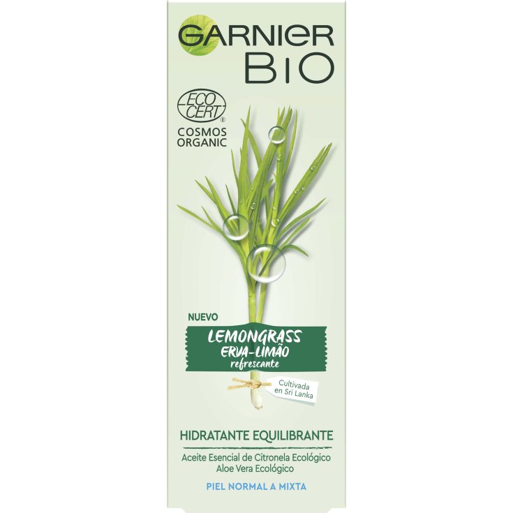 GARNIER BIO CREMA DÍA HIDRATANTE-EQUILIBRANTE LEMONGRASS 50ML GARNIER BIO CREMA DÍA HIDRATANTE-EQUILIBRANTE LEMONGRASS 50ML