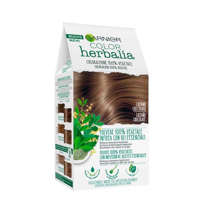 garnier herbalia coloracion capilar 100% vegeta chocolate garnier herbalia coloracion capilar 100% vegeta chocolate