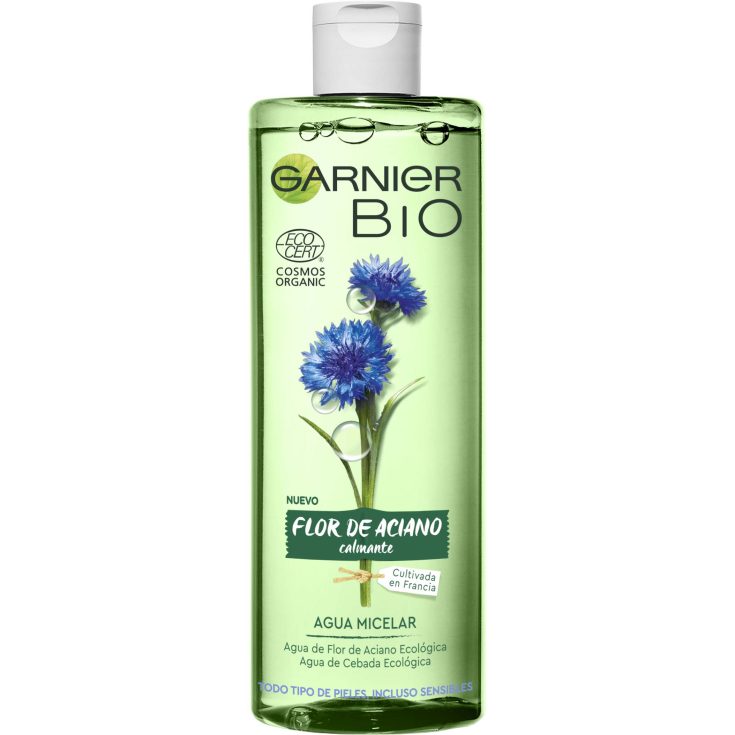 garnier bio agua micelar flor de aciano 400ml garnier bio agua micelar flor de aciano 400ml