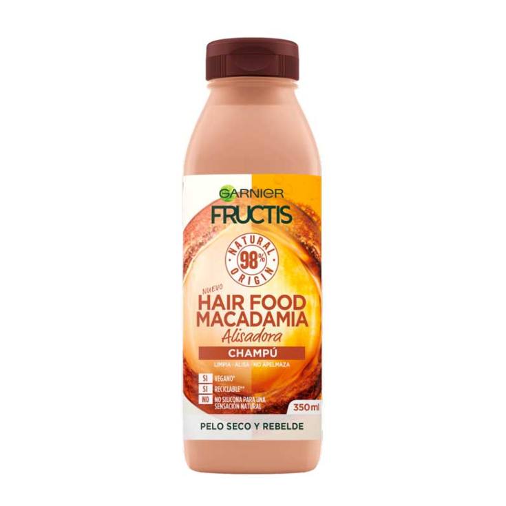 fructis hair food macadamia champu alisador 350ml fructis hair food macadamia champu alisador 350ml