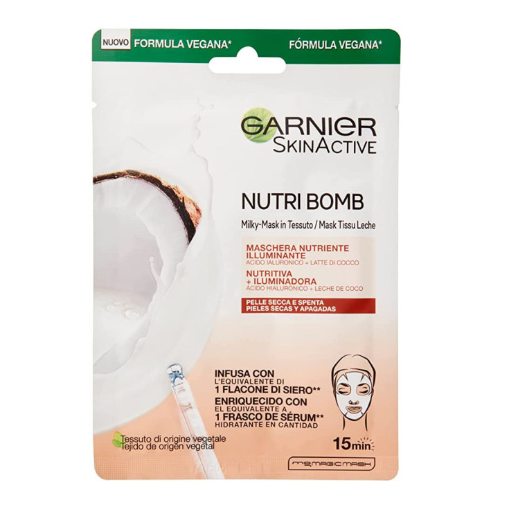 garnier nutri bomb mascarilla facial nutritiva e iluminadora leche de coco garnier nutri bomb mascarilla facial nutritiva e iluminadora leche de coco