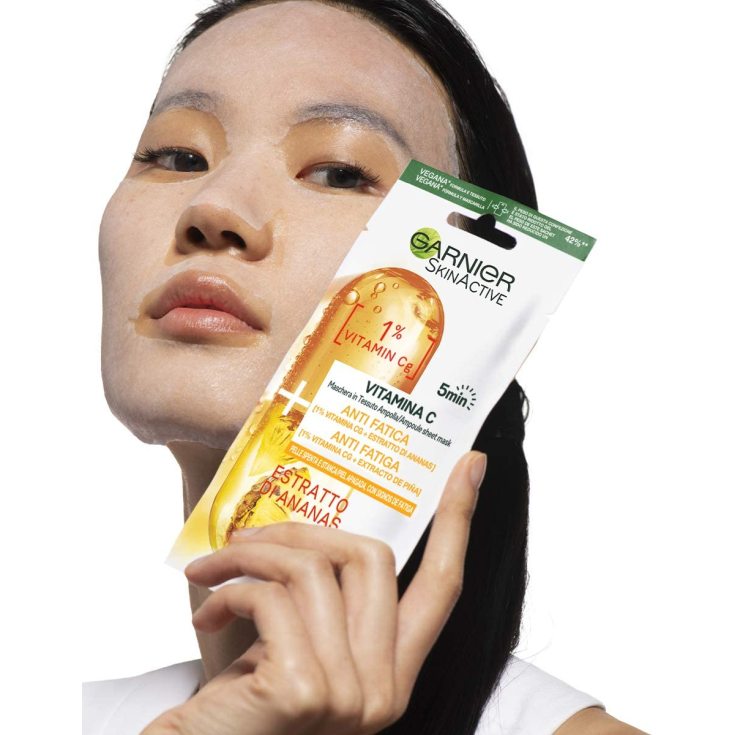 garnier skin active mascarilla facial anti fatiga vitamina c y piña