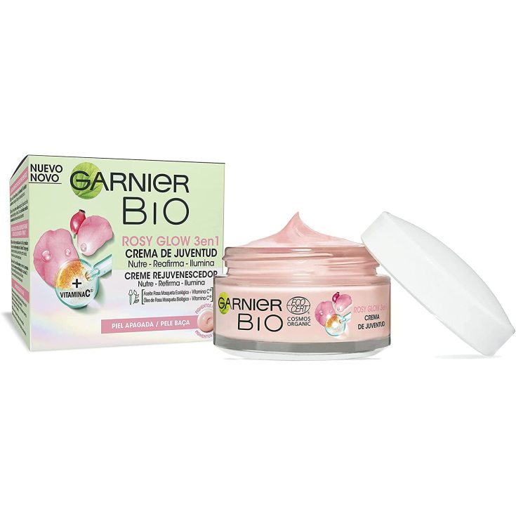 garnier bio rosy glow 3 en 1 crema de juventud 50ml garnier bio rosy glow 3 en 1 crema de juventud 50ml