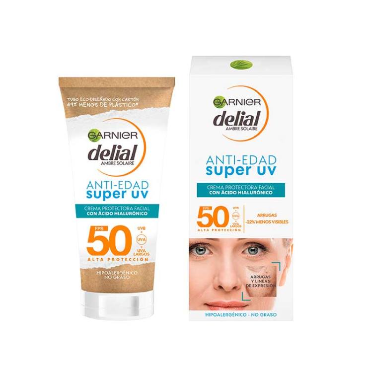 delial anti-edad super uv crema protectora facial 50ml delial anti-edad super uv crema protectora facial 50ml