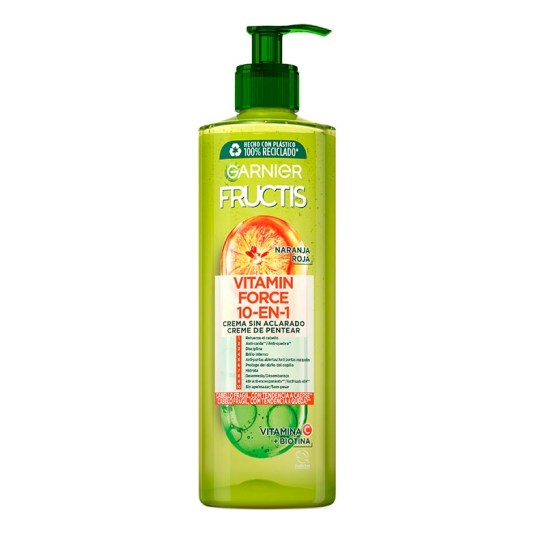 fructis vitamic force 10 en 1 crema sin aclarado 400ml
