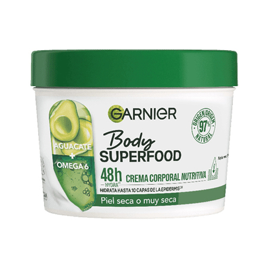 garnier body superfood crema corporal nutritiva con aguacate 550ml
