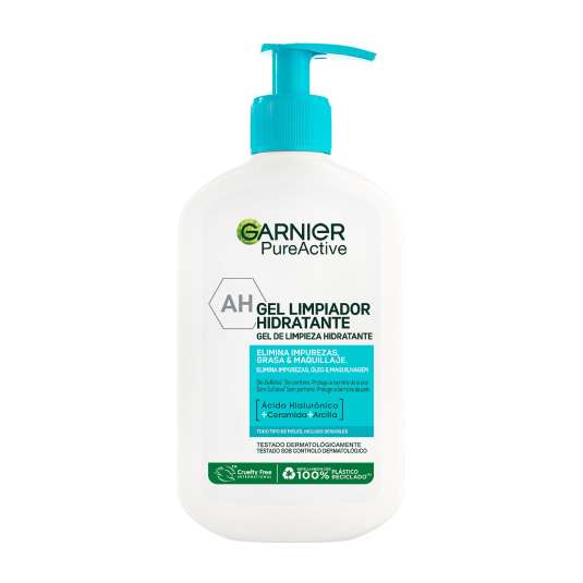 garnier pure active gel limpiador facial dosificador 250ml