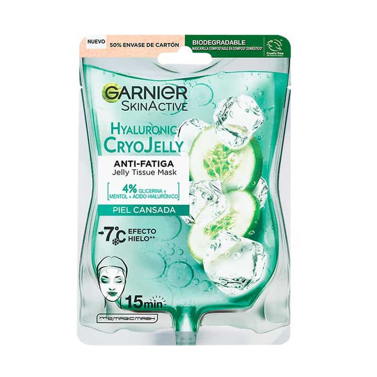 garnier hyaluronic cryo jelly mascarilla facial antifatiga 