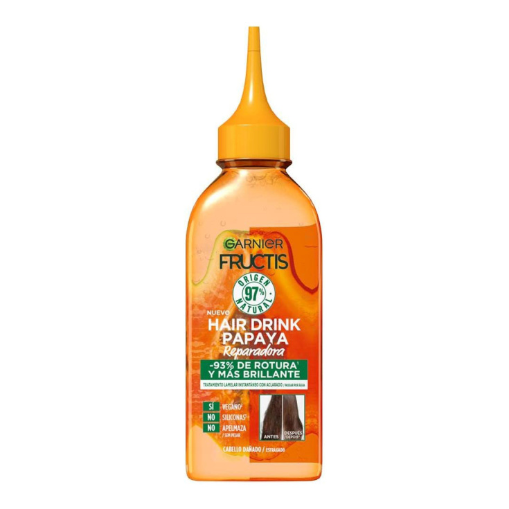fructis hair drink papaya tratamiento lamelar reparador 200ml