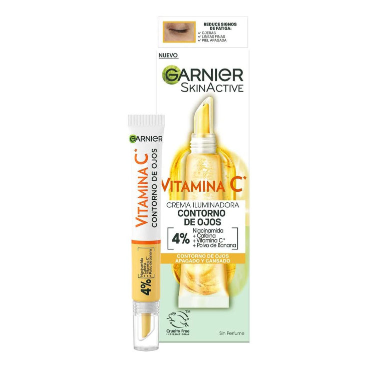 garnier crema iluminadora contorno de ojos vitamina c 15ml garnier crema iluminadora contorno de ojos vitamina c 15ml
