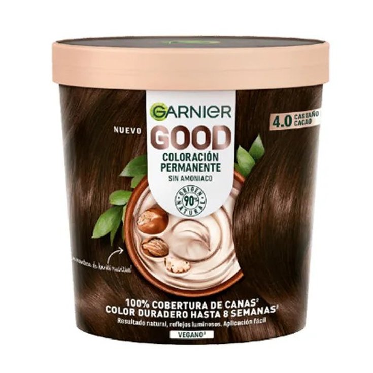garnier good tinte castaño cacao 4.0 garnier good tinte castaño cacao 4.0