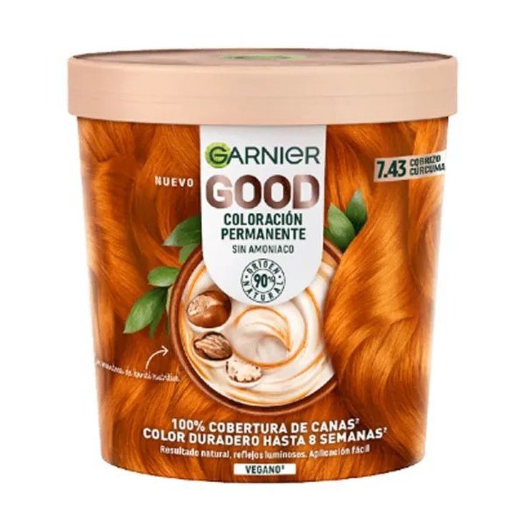 garnier good tinte rubio cobrizo curcuma 7.43 garnier good tinte rubio cobrizo curcuma 7.43