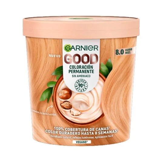 garnier good tinte rubio miel 8.0