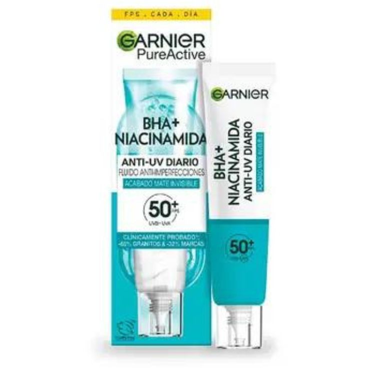 garnier skin uv fluid pure de niacidamida