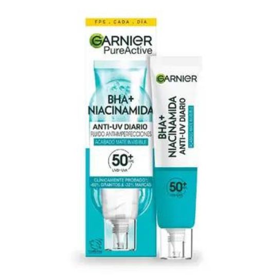 garnier skin uv fluid pure de niacidamida