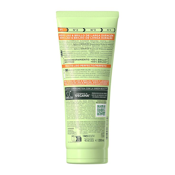fructis champu liso keratina 200ml