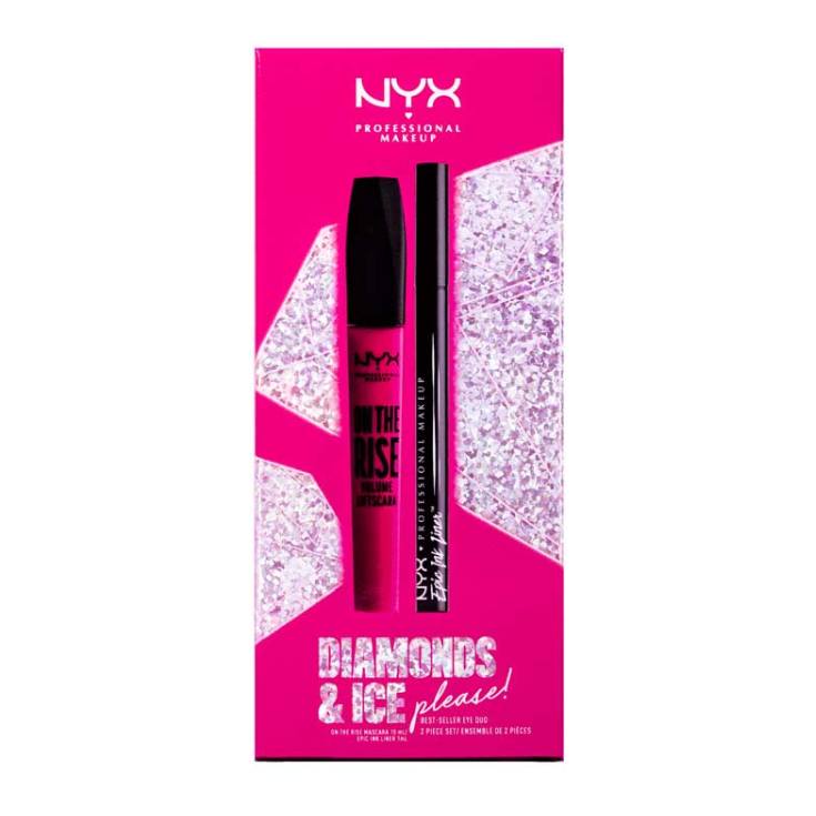 nyx diamonds & ice please! kit de mascara + delineador best seller eye duo nyx diamonds & ice please! kit de mascara + delineador best seller eye duo