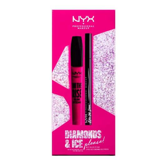 nyx diamonds & ice please! kit de mascara + delineador best seller eye duo nyx diamonds & ice please! kit de mascara + delineador best seller eye duo