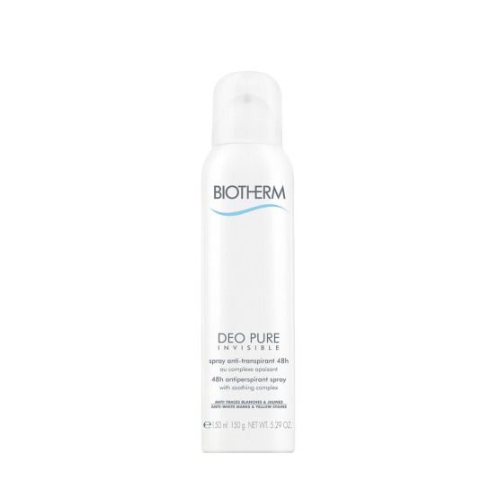 biotherm deo pure invisible desodorante 48h anti-transpirante spray 150ml biotherm deo pure invisible desodorante 48h anti-transpirante spray 150ml