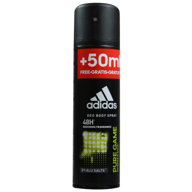 adidas men pure game desodorante spray 200ml adidas men pure game desodorante spray 200ml