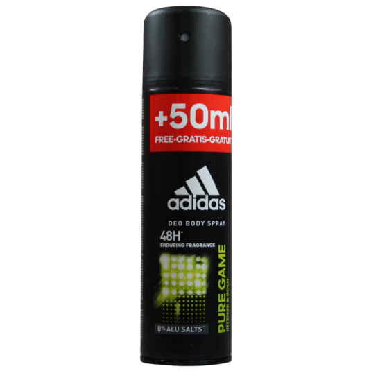 adidas men pure game desodorante spray 200ml