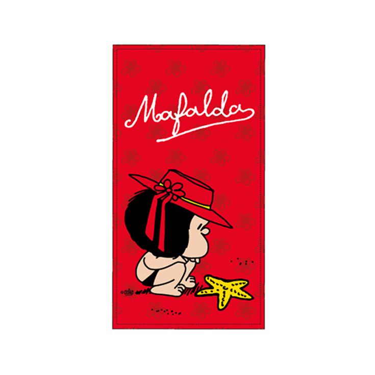 toalla playa microfibra mafalda roja toalla playa microfibra mafalda roja