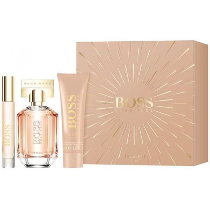 boss the scent for her eau de parfum cofre regalo 3 piezas boss the scent for her eau de parfum cofre regalo 3 piezas