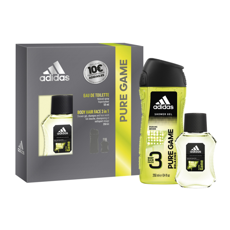 adidas pure game eau de toilette 50ml estuche 2 piezas adidas pure game eau de toilette 50ml estuche 2 piezas