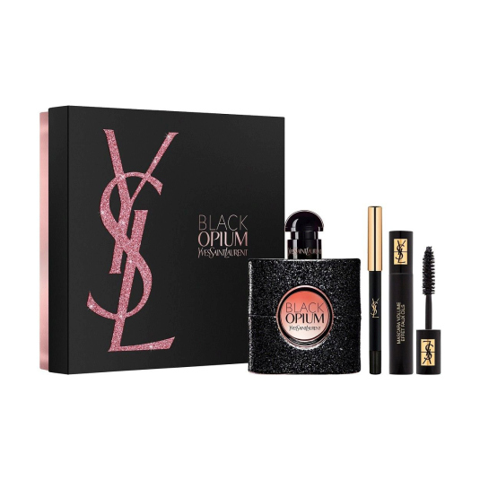 Yves Saint Laurent Black Opium eau de parfum cofre regalo 3 piezas Yves Saint Laurent Black Opium eau de parfum cofre regalo 3 piezas