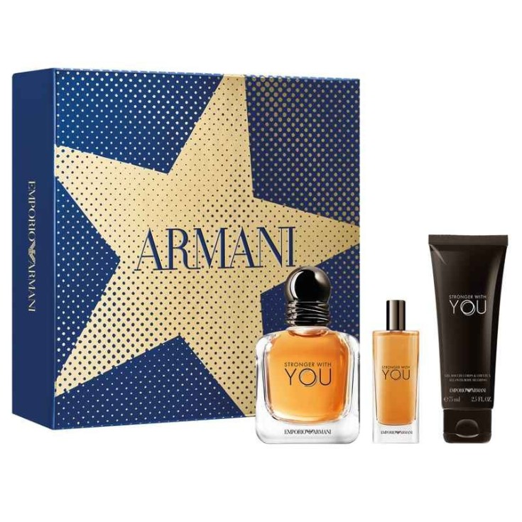 emporio armani stronger with you eau de toilette cofre regalo 3 piezas emporio armani stronger with you eau de toilette cofre regalo 3 piezas
