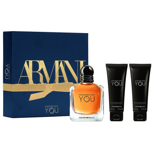 emporio armani stronger with you eau de toilette 100ml cofre 3 piezas emporio armani stronger with you eau de toilette 100ml cofre 3 piezas