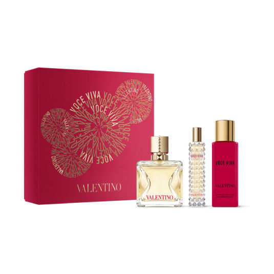 valentino donna voce viva eau de parfum 100ml cofre 3 piezas